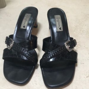 Brighton Tatum Black Sandals 8 medium.